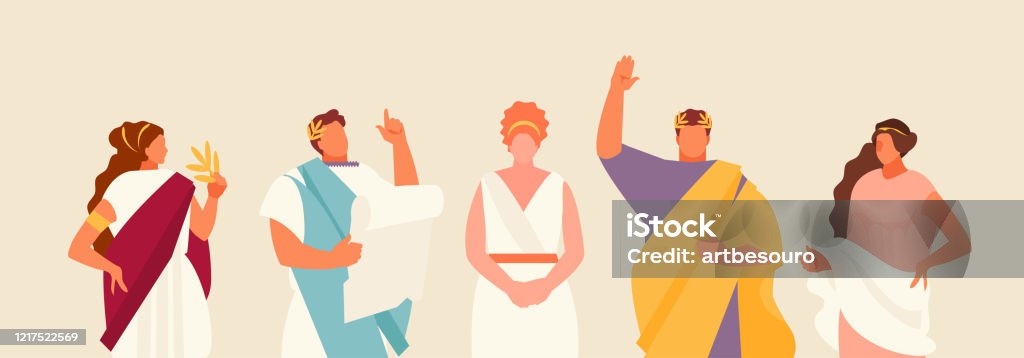 Roma Emberek Rajz Romans People Vector Set Stock Illustration - Download Image Now ...