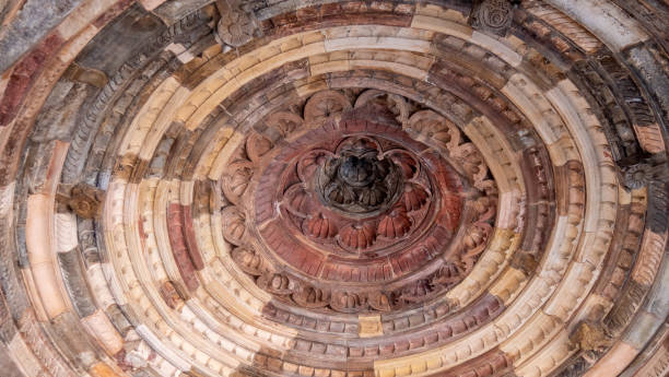 istock beautiful ceiling decoration inside a building at qutub minar complex in delhi 1217523542
