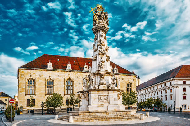 istock Holy Trinity Column near St.Matthias Church in Budapest. 1217524764