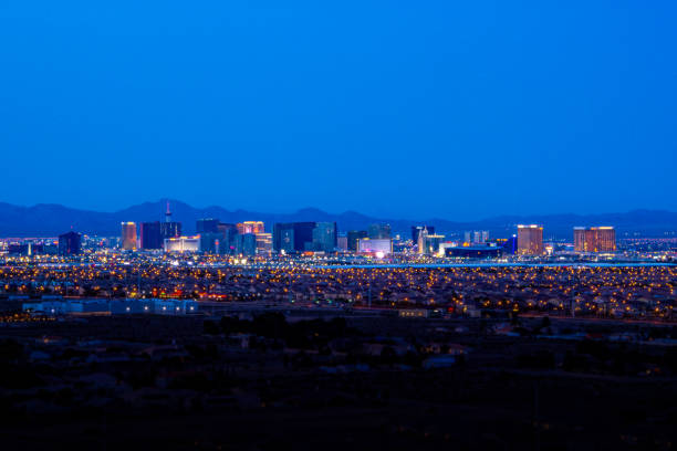 istock Las Vegas skyline at night 1217527873