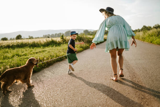 istock Playful family in nature 1217528018