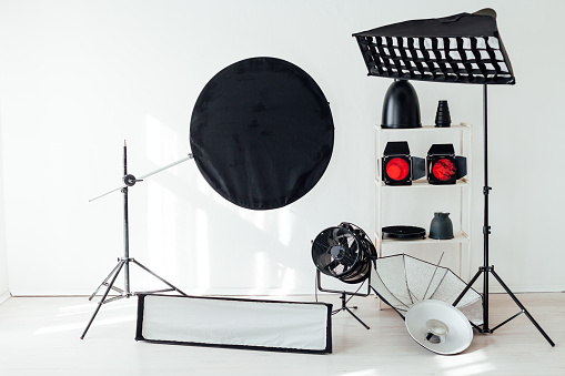 Photo studio equipment accessories photographer flashes