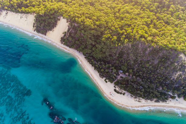 istock Moreton Island, Queensland, Australia from above 1217545155