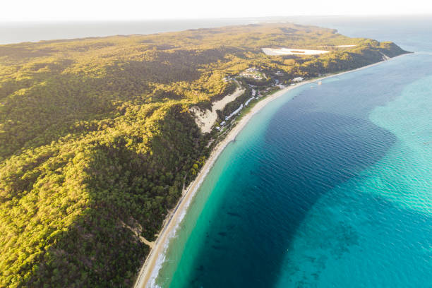 istock Moreton Island, Queensland, Australia from above 1217545160