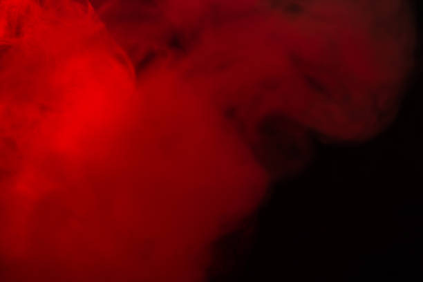istock Red steam on a black background. 1217546325