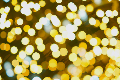 Yellow circle bokeh