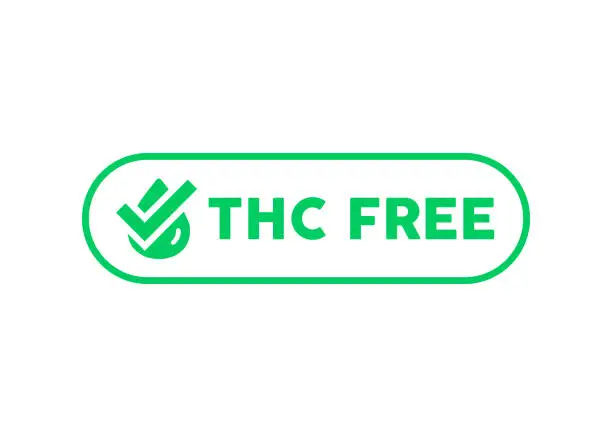 Vector illustration of THC free vector icon check