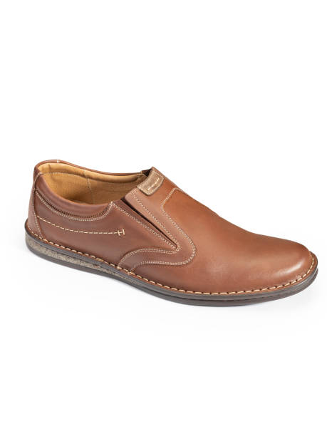 istock Men's shoes on a white background 1217548682