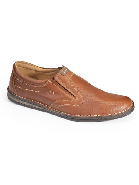 istock Men's shoes on a white background 1217548688