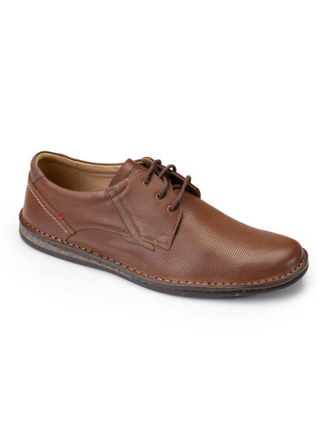 istock Men's shoes on a white background 1217548833