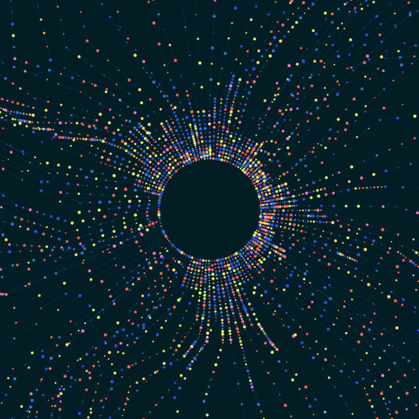 Abstract infographics visualization Abstract infographics visualization. Big data code representation. Futuristic network or business analytics. Graphic concept for your design 156 number stock illustrations