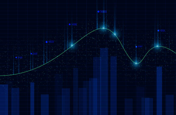 Abstract infographics visualization Abstract infographics visualization. Big data code representation. Futuristic network or business analytics. Graphic concept for your design 156 number stock illustrations