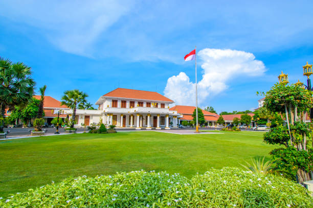 istock Grahadi Building, is a Dutch heritage building built in 1795 which is now functioned as the official residence of the Governor. 1217550514