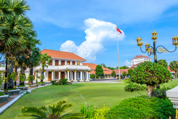 istock Grahadi Building, is a Dutch heritage building built in 1795 which is now functioned as the official residence of the Governor. 1217550583