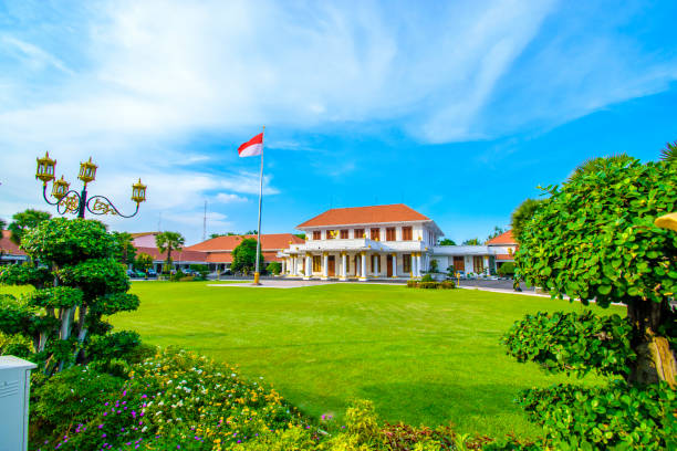 istock Grahadi Building, is a Dutch heritage building built in 1795 which is now functioned as the official residence of the Governor. 1217550654