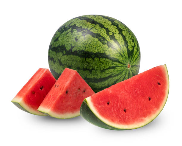 istock Watermelon isolated on white background, Red Watermelon on a white background With clipping path 1217550734