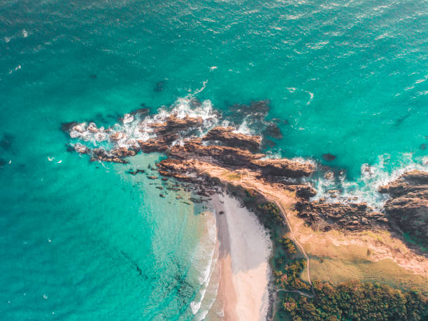 istock Cape Byron aerial in Byron bay, Australia 1217557312