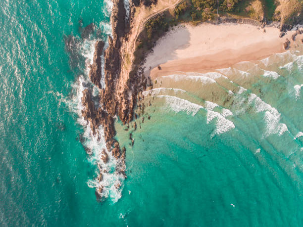 istock Cape Byron aerial in Byron bay, Australia 1217557691