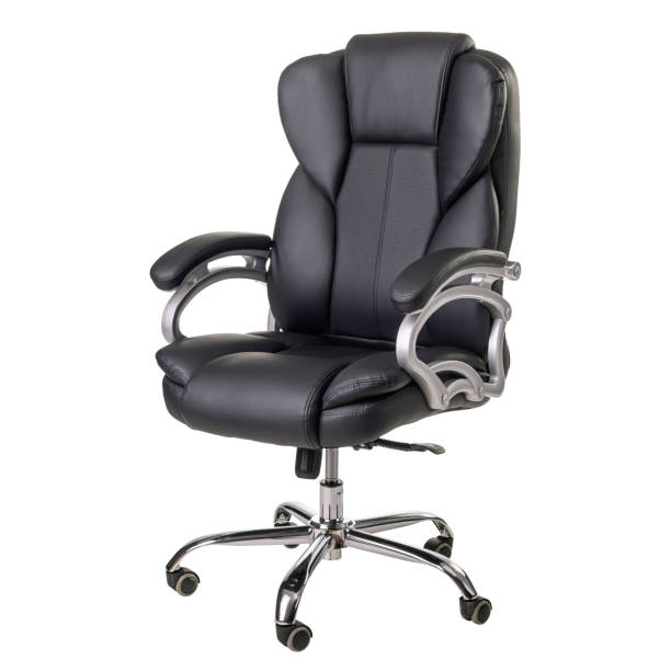 istock New black office healthy chair isolated on white 1217559665