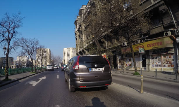 Tbilisi, Georgia - October 30, 2024:  A street scene in the historic district of Tbilisi