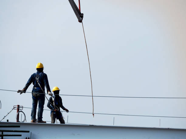 istock Man Working on the Working at height 1217562373
