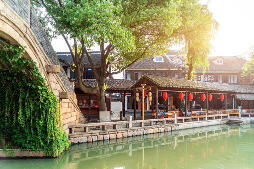 Zhouzhuang, China is a famous water town in the Suzhou area. There are many ancient towns in the south of the Yangtze River.