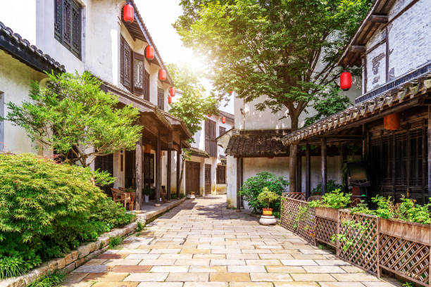 istock Chinese historical customs town 1217564363