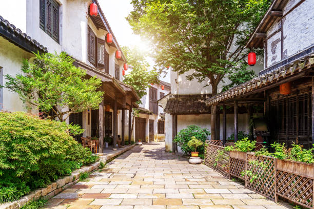 Chinese historical customs town Wuxi, a famous water town in China wuxi photos stock pictures, royalty-free photos & images