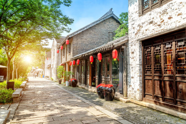 istock Chinese historical customs town 1217564646