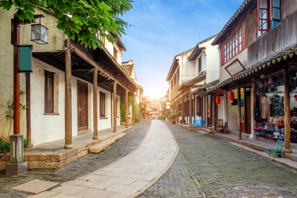 istock Chinese historical customs town 1217564669