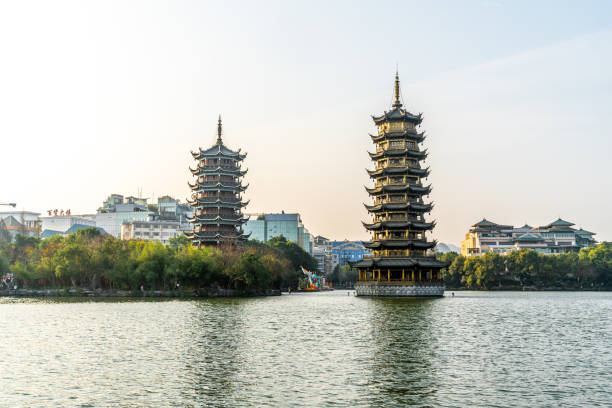 istock Ancient Chinese pagoda architecture 1217564747