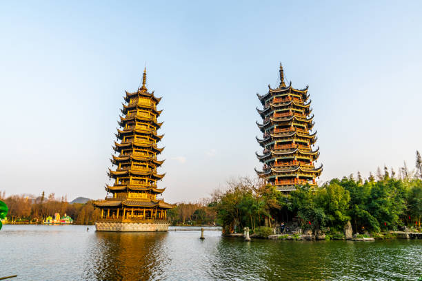 istock Ancient Chinese pagoda architecture 1217564783