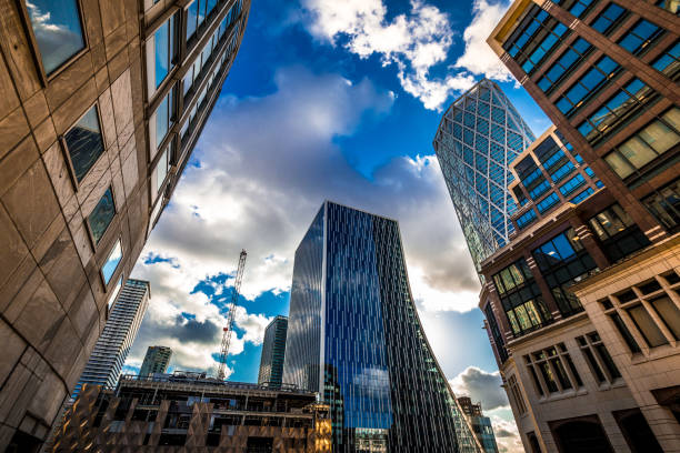 istock Ultra Modern Corporate Architecture in the City 1217568266