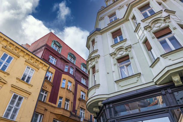 istock Old buildings in Bratislava historical center 1217569450