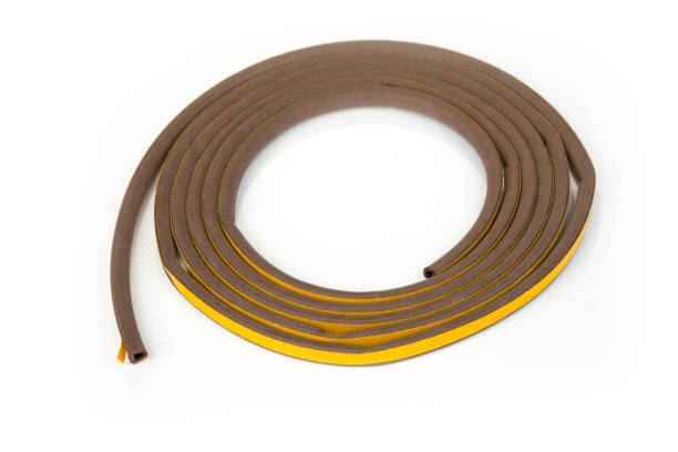 istock Selfadhesive seal on the door on a white background 1217569524
