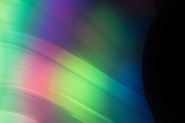 istock Close up beautiful abstract  multi colored iridescent holographic  background pattern texture for design. 1217577748