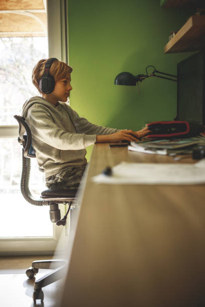 istock Video gaming competition during self-isolation days 1217582325