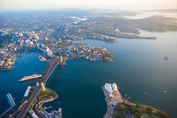 istock Sydney Harbour Australia, aerial view 1217583165