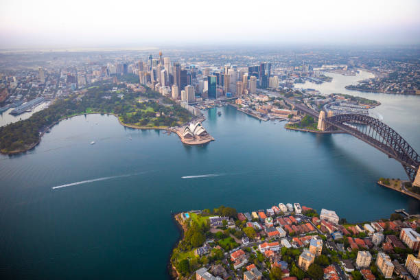 istock Sydney Harbour Australia, aerial view 1217583173
