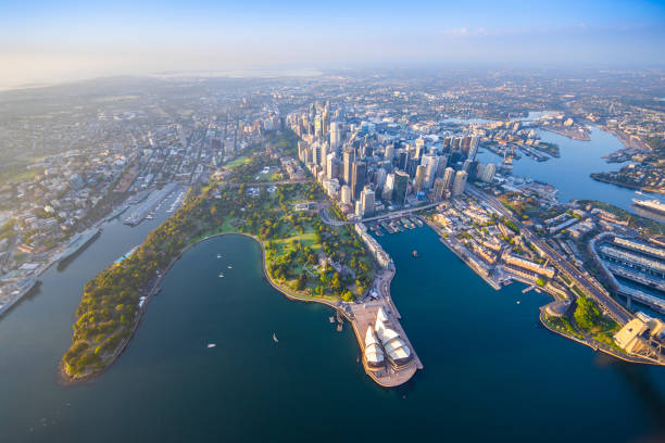 istock Sydney Harbour Australia, aerial view 1217583176