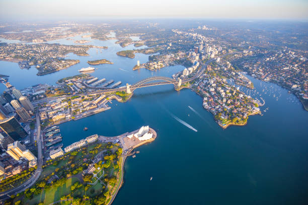 istock Sydney Harbour Australia, aerial view 1217583180