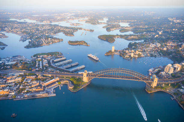 istock Sydney Harbour Australia, aerial view 1217583182