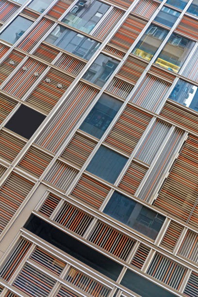 istock Lines Facade Wooden 1217586169