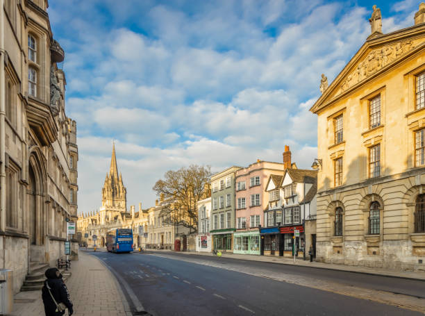 istock Oxford High street, England 1217591689