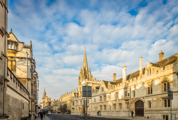 istock Oxford High street, England 1217591719