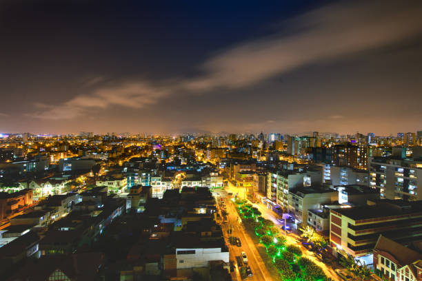istock Lima capital of Peru in night view 1217597084