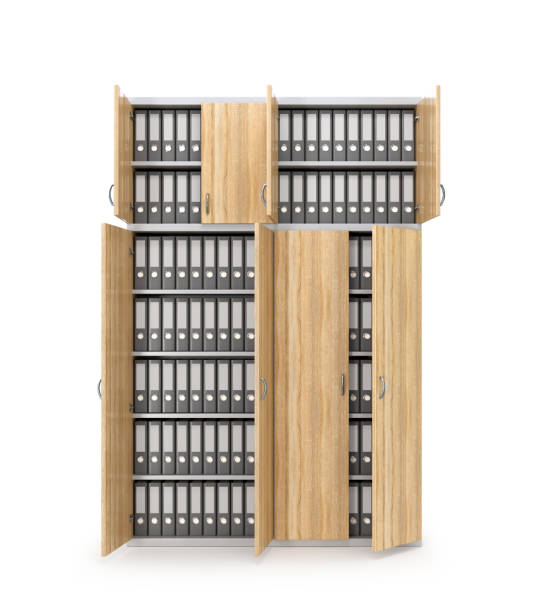 istock cabinet for documents, office furniture. 3d illustration 1217607004