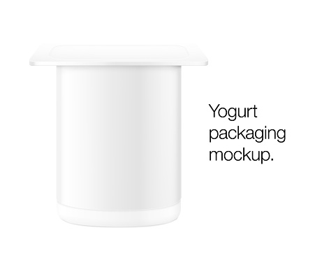Joghurt Verpackung Mockup Stock Vektor Art und mehr Bilder von Joghurt ...