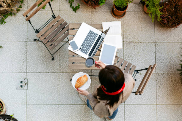 istock Young woman working from home 1217609203
