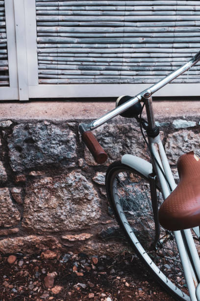 istock Part of old fashioned vintage bicycle 1217615438